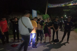 Tim gabungan Polsek Binjai Barat amankan enam sepeda motor balap liar