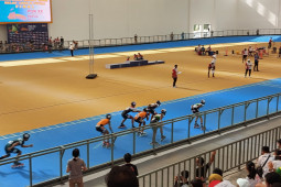 PON Papua - Jatim raih emas sepatu roda nomor relay 3.000 meter putra