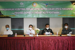 Pontianak galang komitmen lintas sektoral upaya percepatan vaksinasi COVID-19