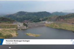 Resmikan Bendungan Kuningan, ini harapan Presiden