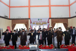 Forkopimda Palas ikuti upacara  Hari Kesaktian Pancasila dengan Presiden Joko Widodo secara virtual