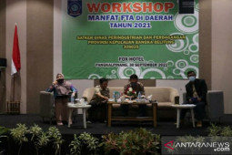 45 pelaku usaha eksportir dan UMKM Babel diberikan pemahaman Free Trade Agreement