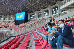 Inilah sudut tribun stadion pembukaan PON XX Papua