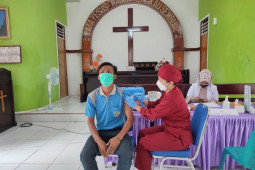 Lagi, 252 WBP Lapas Sibolga Kanwil Kemenkumham Sumut divaksin dosis pertama