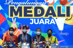 PON Papua - Jabar dominasi perebutan medali emas taekwondo hari kedua