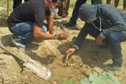 Warga Desa Cempa Hinai temukan diduga tulang belulang manusia