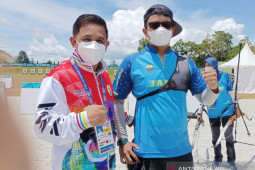 Hanif Wijaya persembahkan emas dari final panahan recurve aduan 70 meter