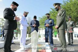 Jelang HUT TNI Ke-76, Gubernur Babel ziarah ke TMP Pawitralaya