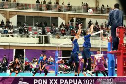 PON Papua: Jabar hajar Jateng di empat besar voli putra