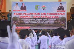 287 kades di Sintang Kalbar dilantik