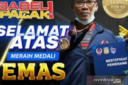 Sugeng Widodo persembahkan emas pertama Babel di PON Papua