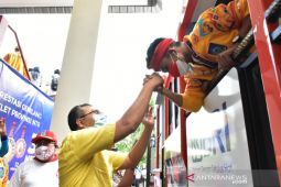 Atlet PON NTB disambut dan  diarak keliling kota