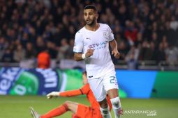 Riyad Mahrez dua gol, Manchester City lumat Brugge 5-1