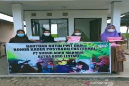PT SAM distribusikan bantuan rutin PMT dan honor kader posyando binaan