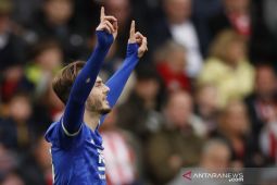 Leicester amankan tiga poin dari Brentford