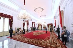 Presiden Jokowi terima surat kepercayaan sembilan duta besar negara sahabat