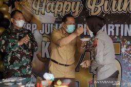 Wali kota bersama Dandim berikan kejutan di ultah Kapolres Padangsidimpuan