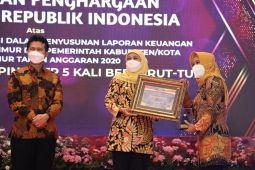 Pemkot Mojokerto terima penghargaan WTP lima kali berturut-turut