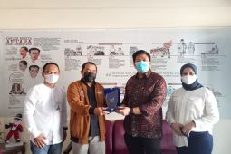 Jelang peresmian single system BSI kunjungan ke LKBN Antara Biro Jambi