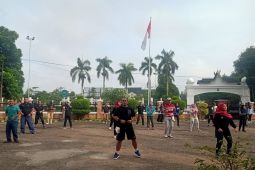 ANTARA , RRI dan TVRI Jambi gelar olahraga bersama