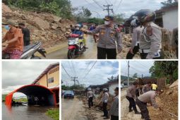 Arus lalu lintas berangsur normal di lokasi longsor, 6 tenda didirikan