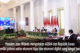 Jokowi sebut potensi ekonomi digital dan hijau ASEAN - Korea besar