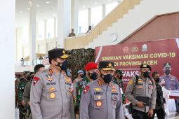 Akselerasi vaksinasi di Aceh, Kapolri minta TNI-Polri sinergi dengan tokoh agama dan adat