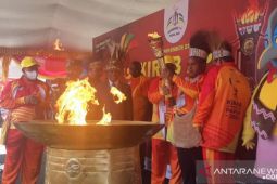 Api dinyalakan lewat prosesi adat, Kirab Obor Papernas mulai