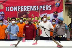 Enam pelaku pembacokan sebabkan korbannya meninggal di Sawit Seberang terancam hukuman mati