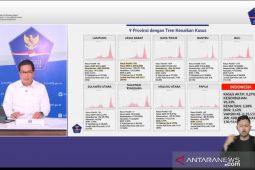 Sembilan provinsi alami peningkatan kasus positif  sepekan terakhir