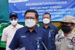 Satgas bencana BUMN Jatim kirimkan 1.200 paket sembako ke Batu