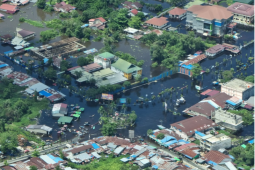 Kondisi banjir di Sintang