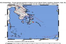 Gempa megnitudo 4,7 guncang  Buton Sultra