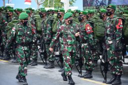 Pangdam XIII/Merdeka lepas keberangkatan Yonif 711/Raksatama Satgas Pamtas RI-PNG