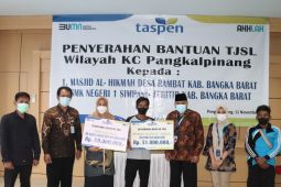 PT Taspen bantu sekolah dan masjid di Kabupaten Bangka Barat