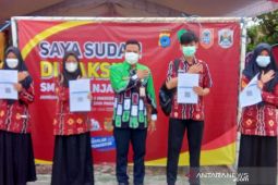 Polda Kalsel "jemput bola" ke sekolah untuk vaksinasi