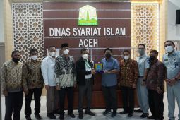 Munadi Herlambang, Direktur Hubungan Kelembagaan PT Jasa Raharja bertemu dengan Dewan Syariah Aceh