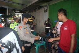 Kapolres Tebing Tinggi pimpin patroli blue light
