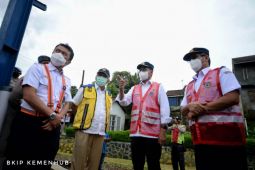 Menhub tinjau progres pembangunan jalur ganda kereta api Bogor - Sukabumi