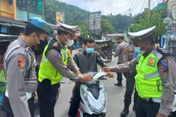 Operasi Zebra di Sibolga edukasi pengguna jalan untuk patuh prokes dan lalin