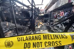 Pasar Bawah Bukittinggi diduga sengaja dibakar