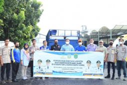 Pemprov Sumut serahkan bantuan logistik tanggap darurat ke Labura