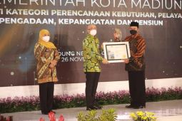 Kota Madiun raih peringkat 1 untuk Pemkot Tipe C Kategori Pertama ajang BKN Award 2021
