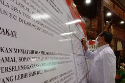 Calon kepala desa di Tulungagung deklarasi damai pilkades serentak