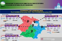 Bandung Raya diprakirakan diguyur hujan pada akhir November