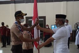 Plt Bupati lepas kontingen Pramuka Palas menuju PWN di Jambi