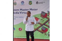 Gubernur resmikan pemakaian master meter PDAM Tirtanadi kerjasama Coca Cola Foundation