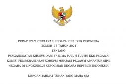 Perpol pengangkatan khusus 57 eks pegawai KPK diterbitkan