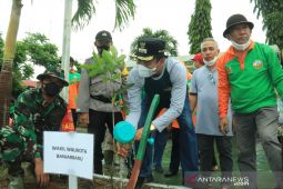 Wawali tanam bibit pohon di RTH Guntung Paikat