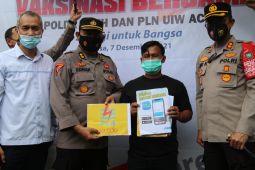 PLN UIW Aceh-Polda Aceh Vaksinasi Serentak di 23 Kabupaten/Kota